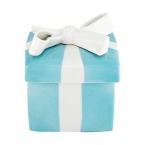 Tiffany ceramic trinket box mini NIB